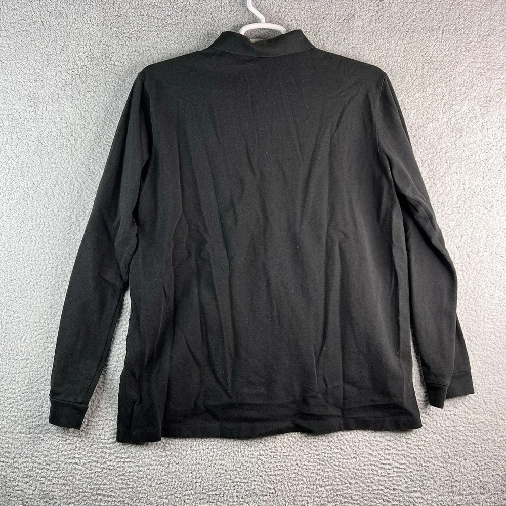 VTG POLO by Ralph Lauren Custom Fit Long Sleeve Rugby Shirt XXL Black